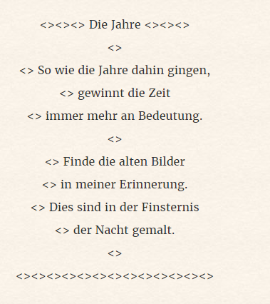 Anderes: Gedichte 10