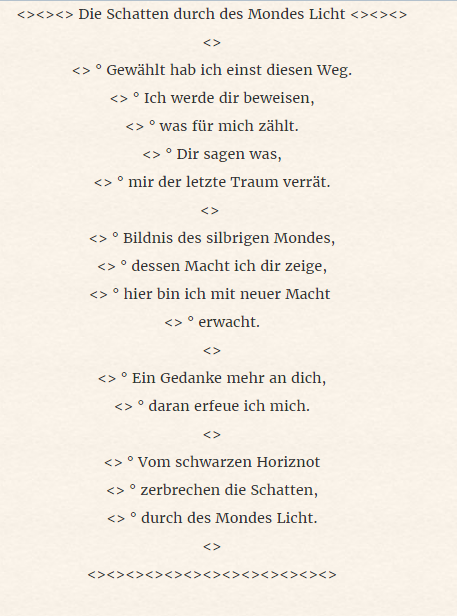 Anderes: Gedichte 19