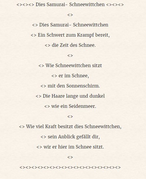 Anderes: Gedichte 9