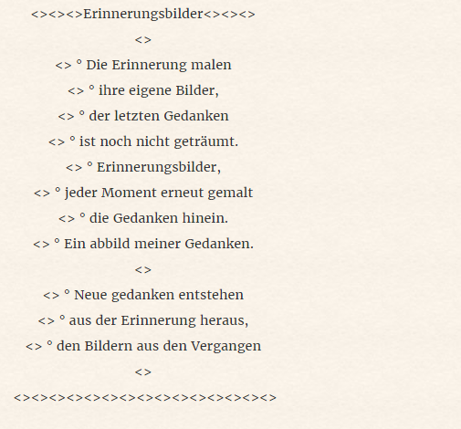 Anderes: Gedichte 12