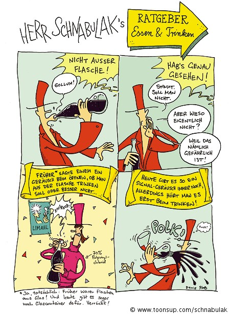 Cartoon: Schnabulaks Ratgeber: Essen & Trinken 1