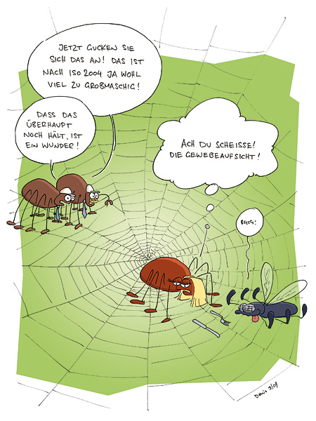 Cartoon: Gewebeaufsicht 1