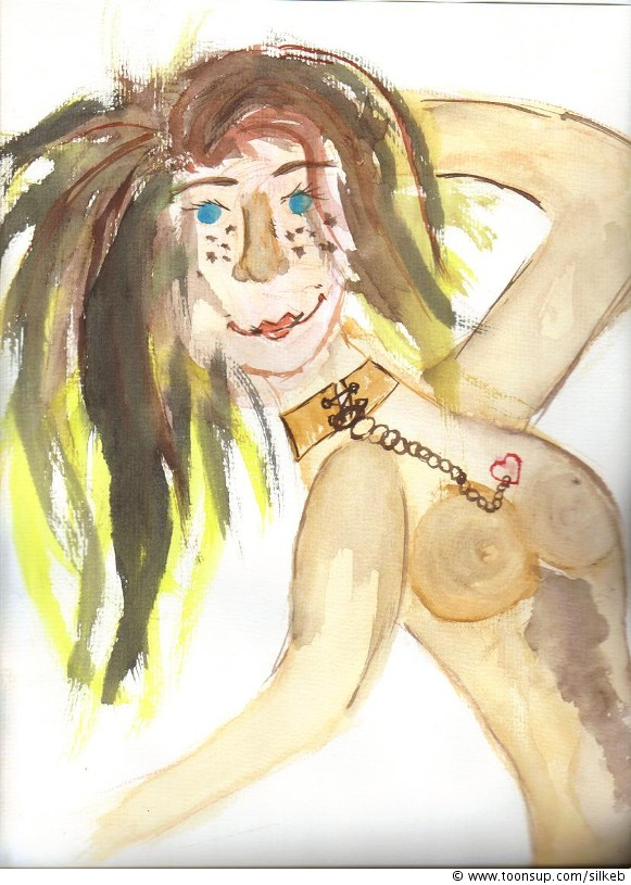 Illustration: lady mit herz 1