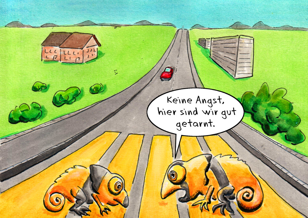 Cartoon: Zebrastreifen 1