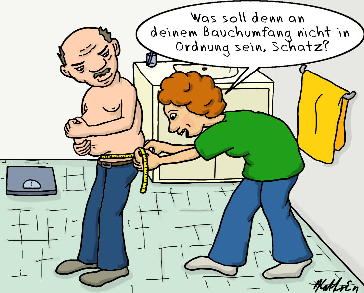 Cartoon: Bauchumfang 1