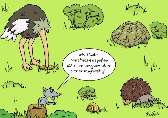 Cartoon: Versteckspiel 1