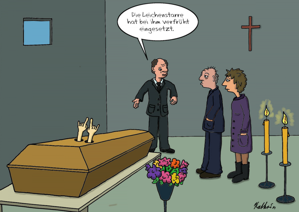 Cartoon: Leichenstarre 1