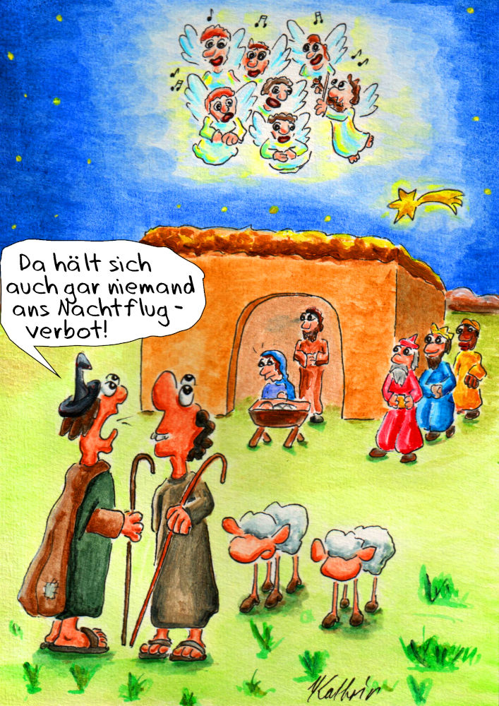 Cartoon: Nachtflugverbot 1