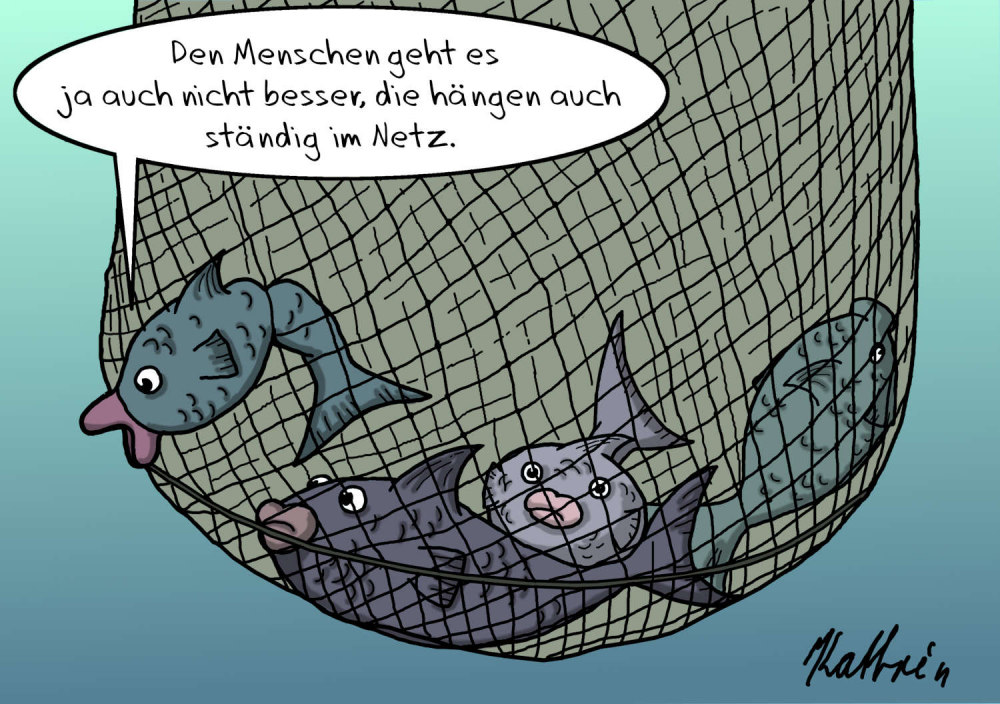Cartoon: Im Netz 1