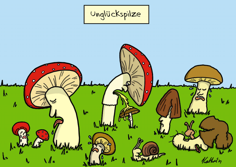 Cartoon: Unglückspilze 1