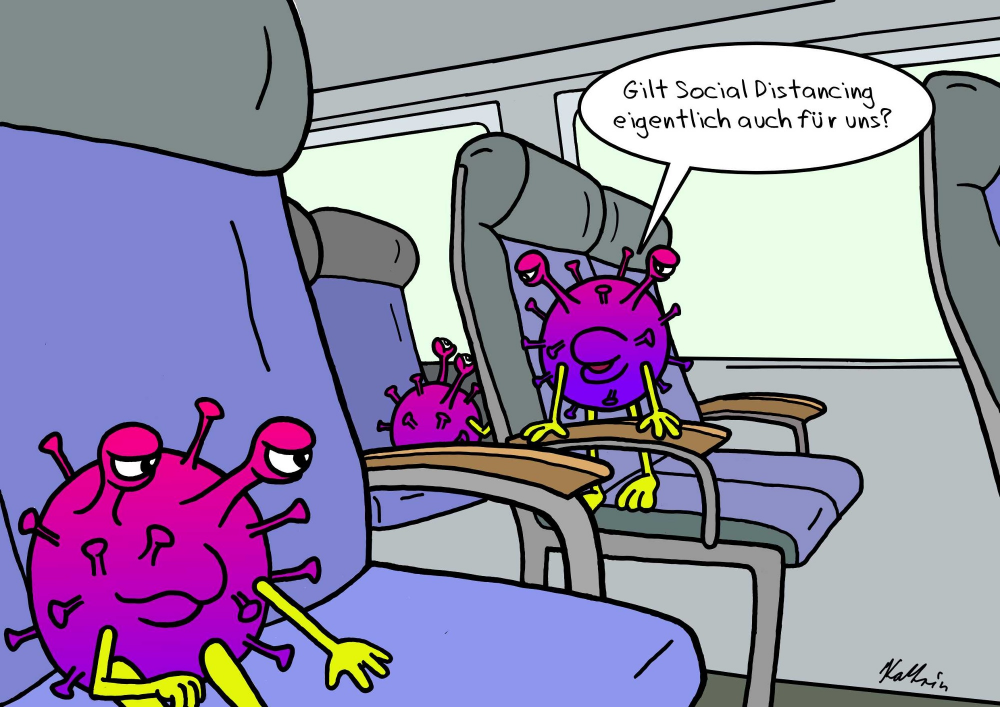 Cartoon: Social Distancing 1