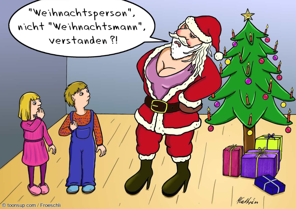 Cartoon: Weihnachtsperson 1