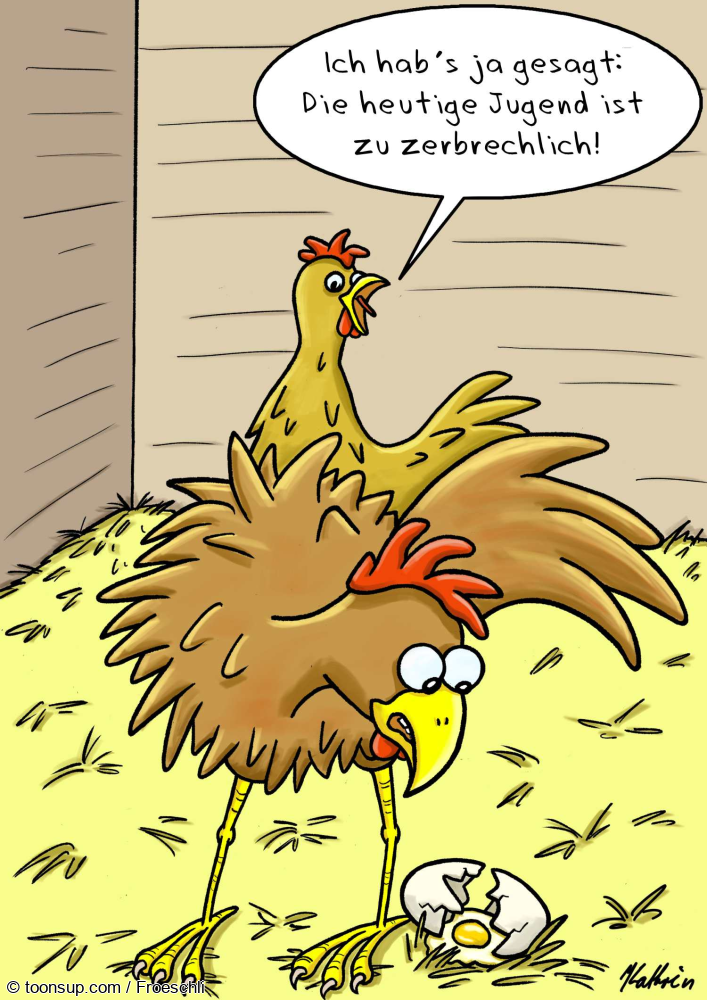 Cartoon: Weicheier 1