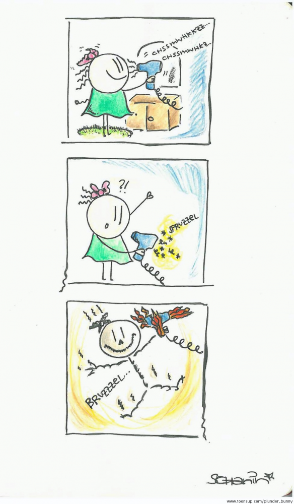 Comic: Föhnprobleme 1
