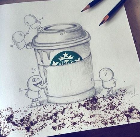 Illustration: Coffee addictet 1