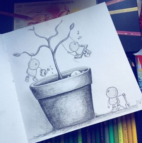 Illustration: Bloom where you are planted 1