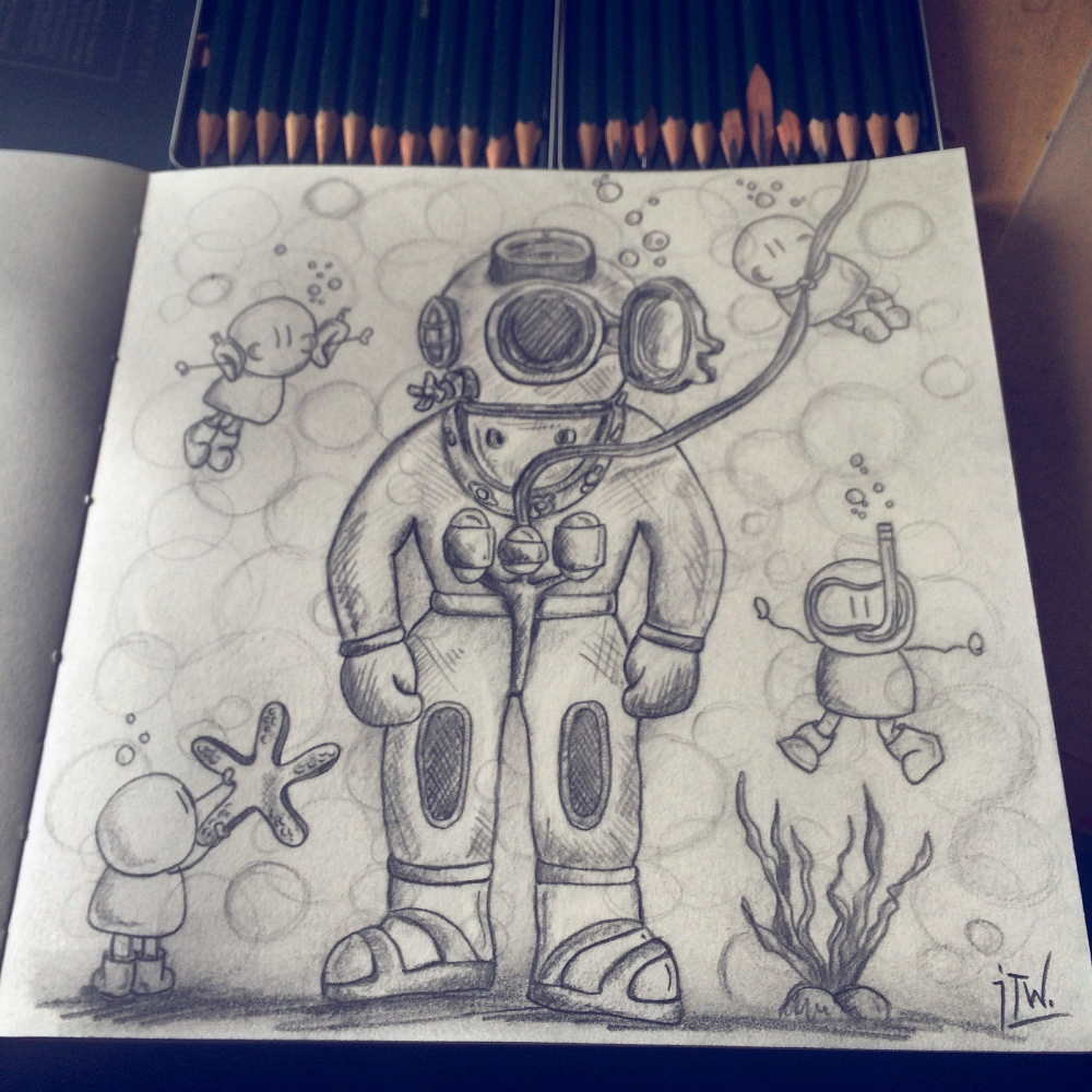 Illustration: Der Taucher 1