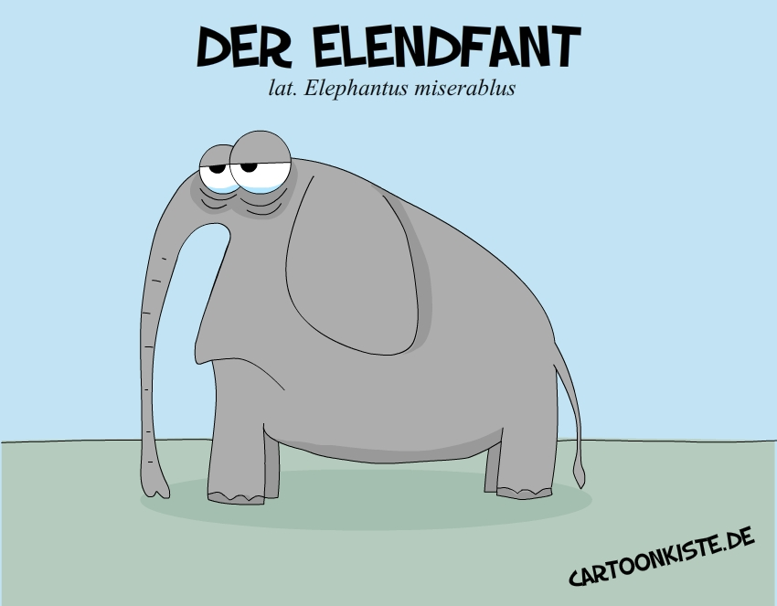 Cartoon: Elendfant 1