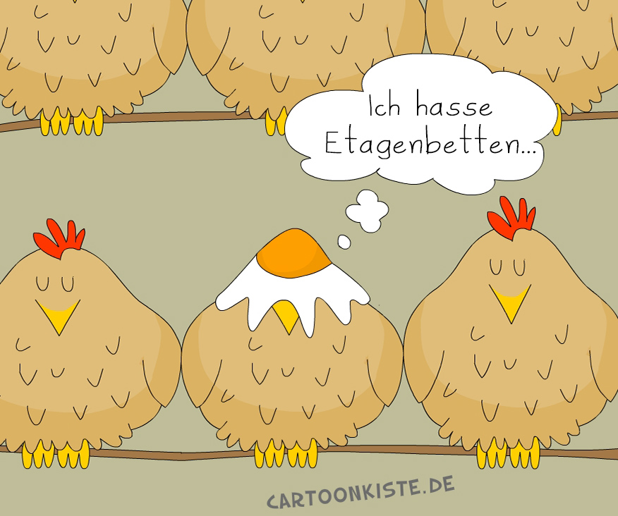 Cartoon: Etagenbett 1
