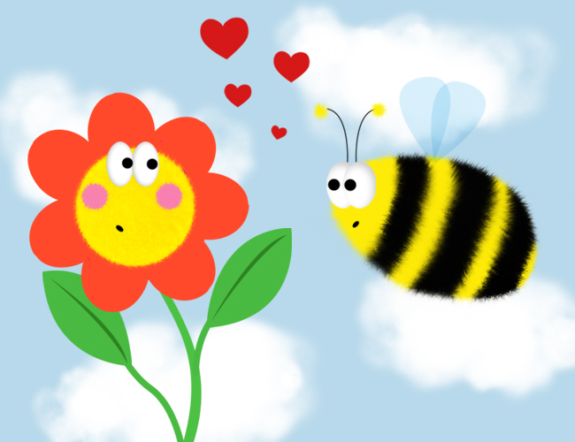 Illustration: Von Bienen und Blumen... 1