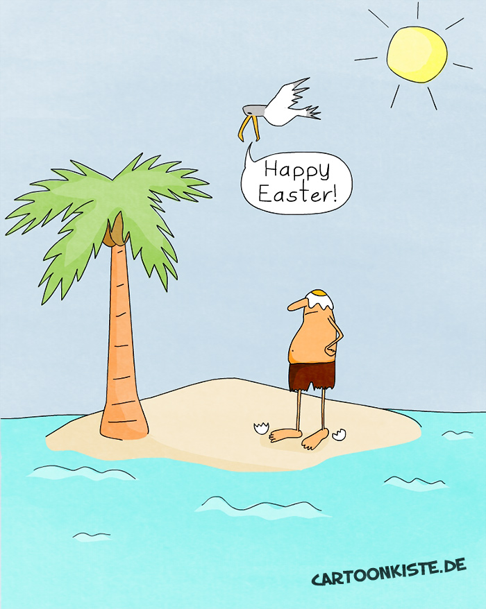 Cartoon: Osterinsel 1