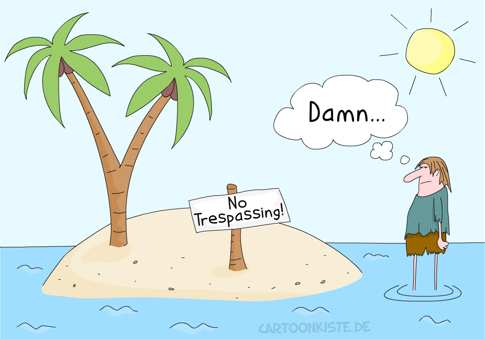 Cartoon: No Trespassing 1