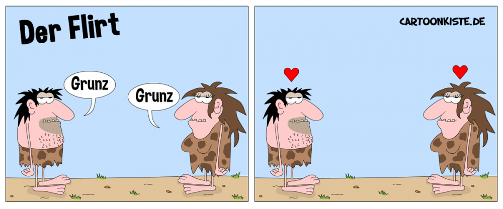 Cartoon: Der Flirt 1