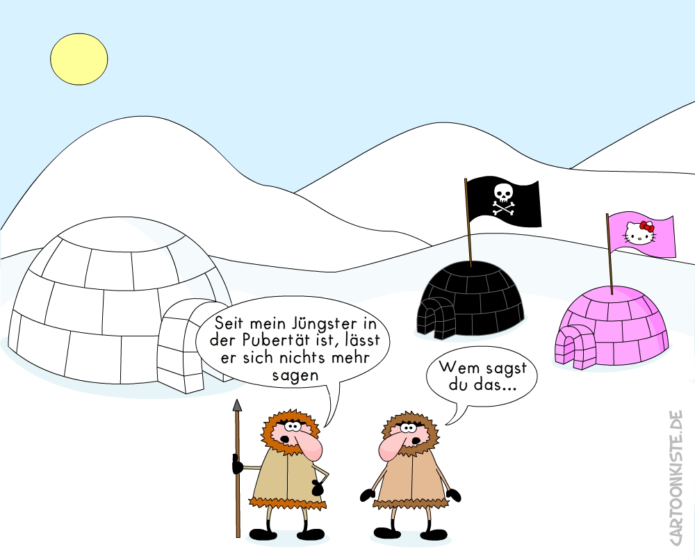 Cartoon: Pubertät 1
