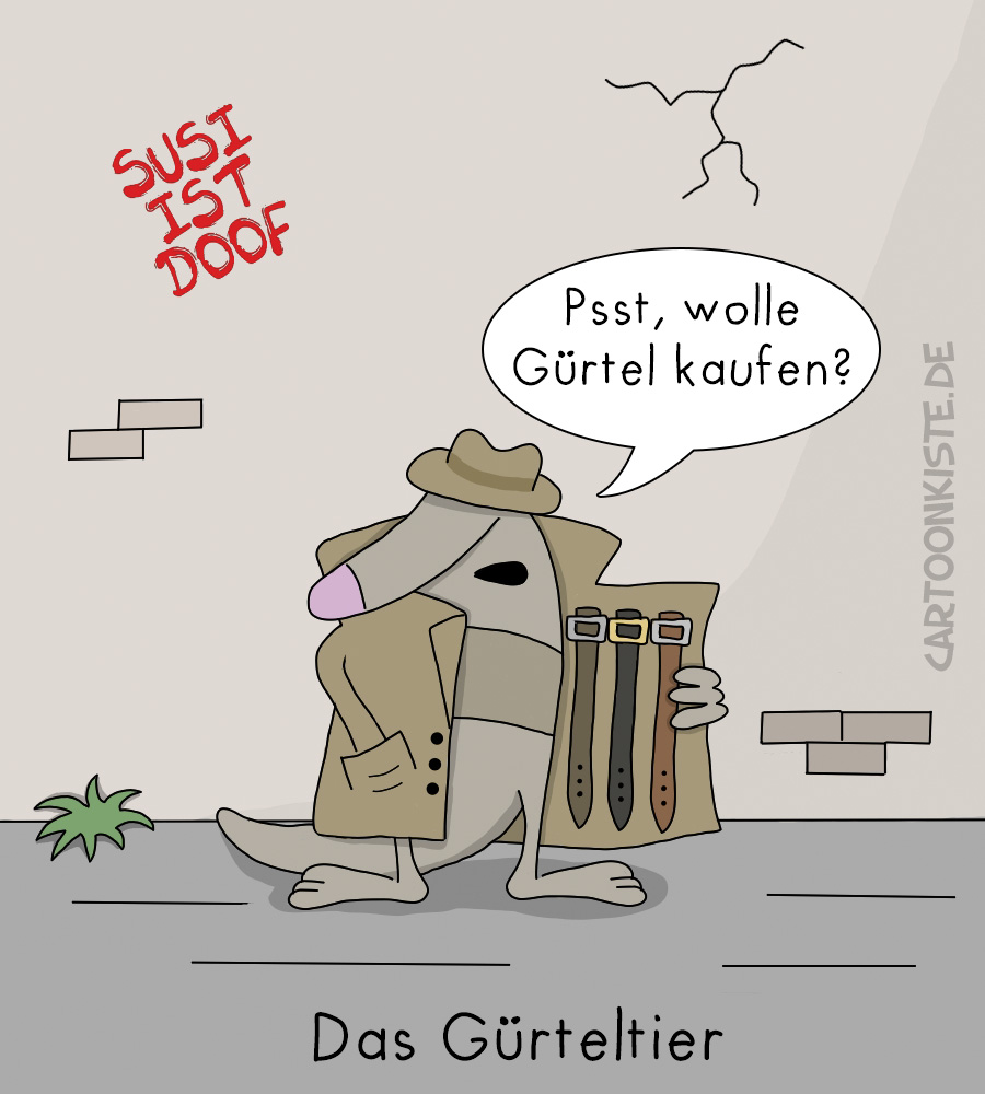 Cartoon: Gürteltier 1