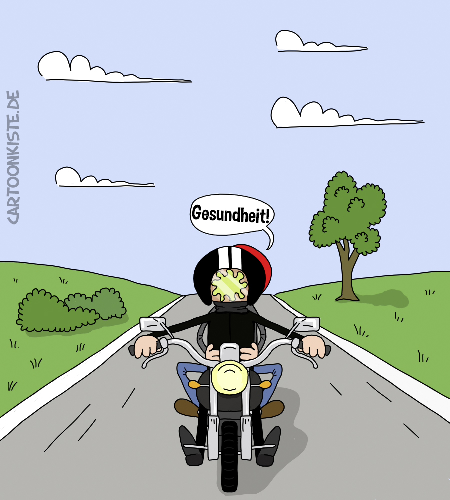 Cartoon: Helme schützen 1