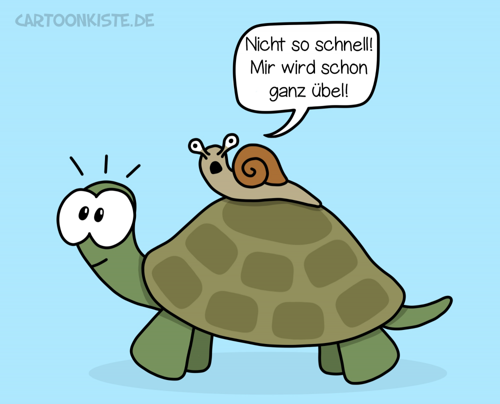 Cartoon: Schnell 1