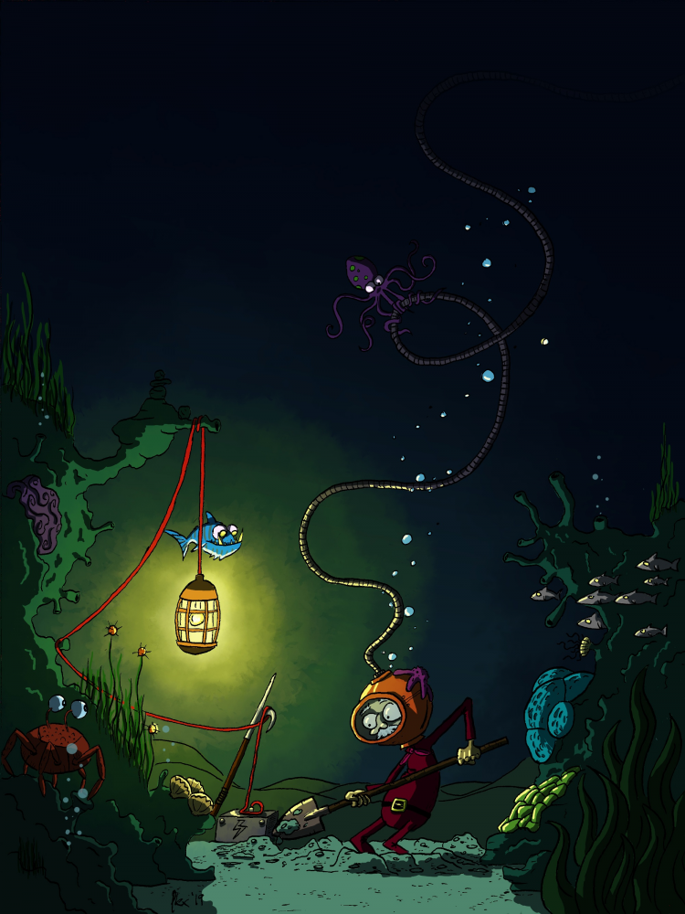 Illustration: Tauchgang_digitale Version 1