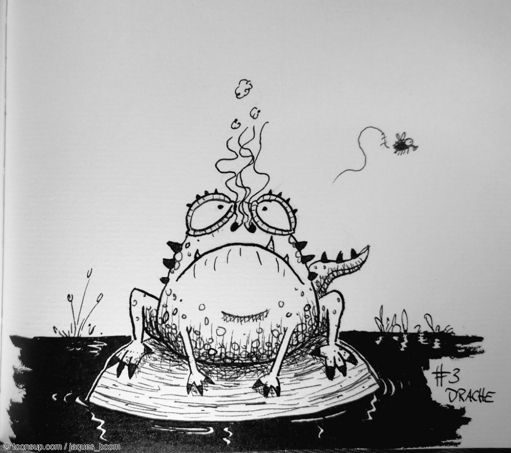 Cartoon: Nichtober #3 Drache 1
