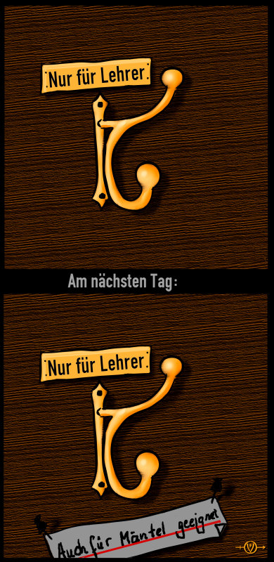 Cartoon: Lehrer 1