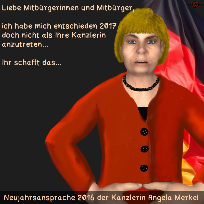 Cartoon: Neujahrsansprache 2016 1