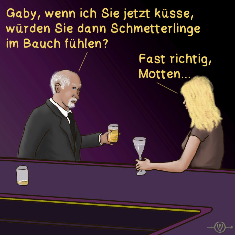 Cartoon: Bargespräche 3 1