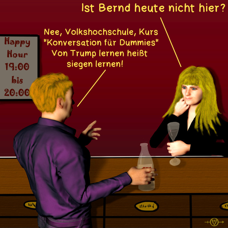 Cartoon: Bargespräche 5 1