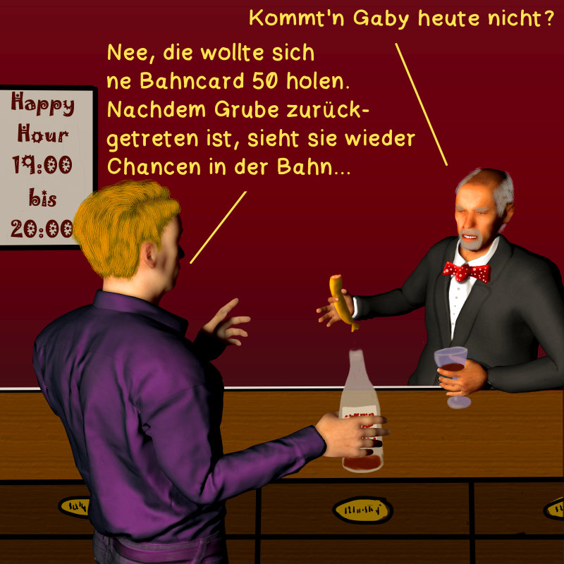 Cartoon: Grube tritt zurück 1
