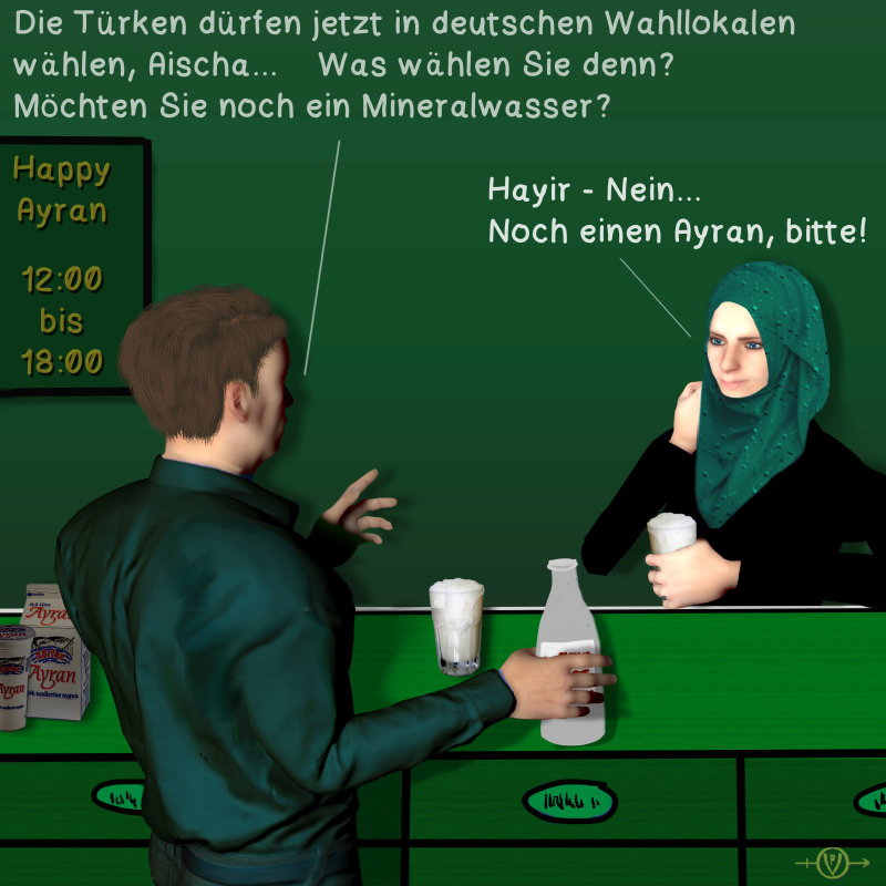 Cartoon: Hayir - Nein 1