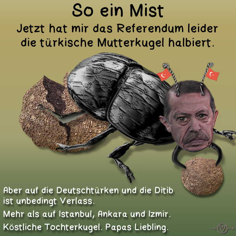 Cartoon: Papas Liebling 1