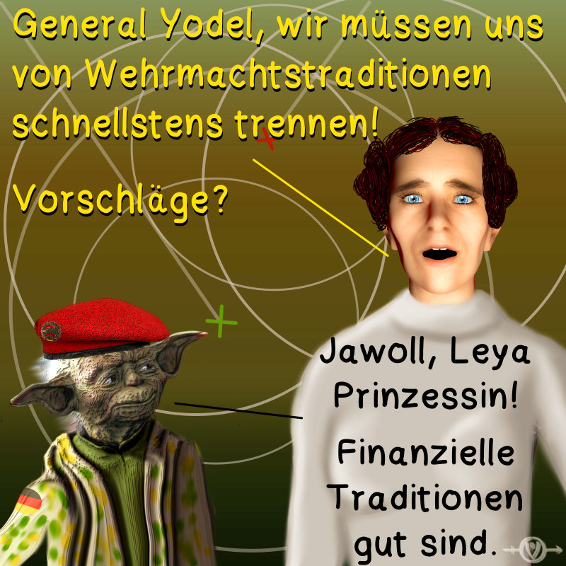 Cartoon: von der Leyen hat Probleme 1