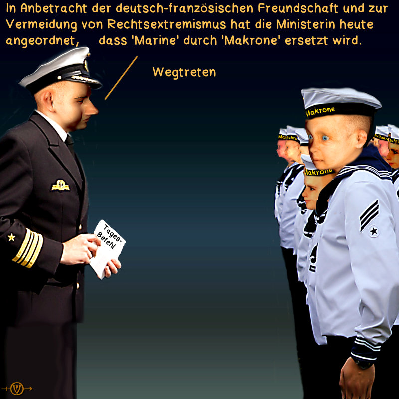 Cartoon: Marine - Makrone 1