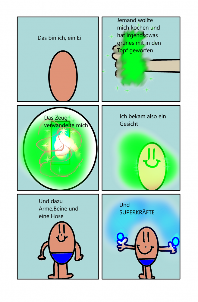Comic: Das Super-Ei 1