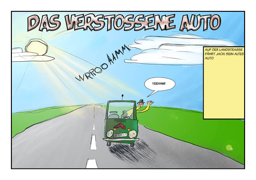 Comic: Jackie 01 - Das verstoßene Auto 1