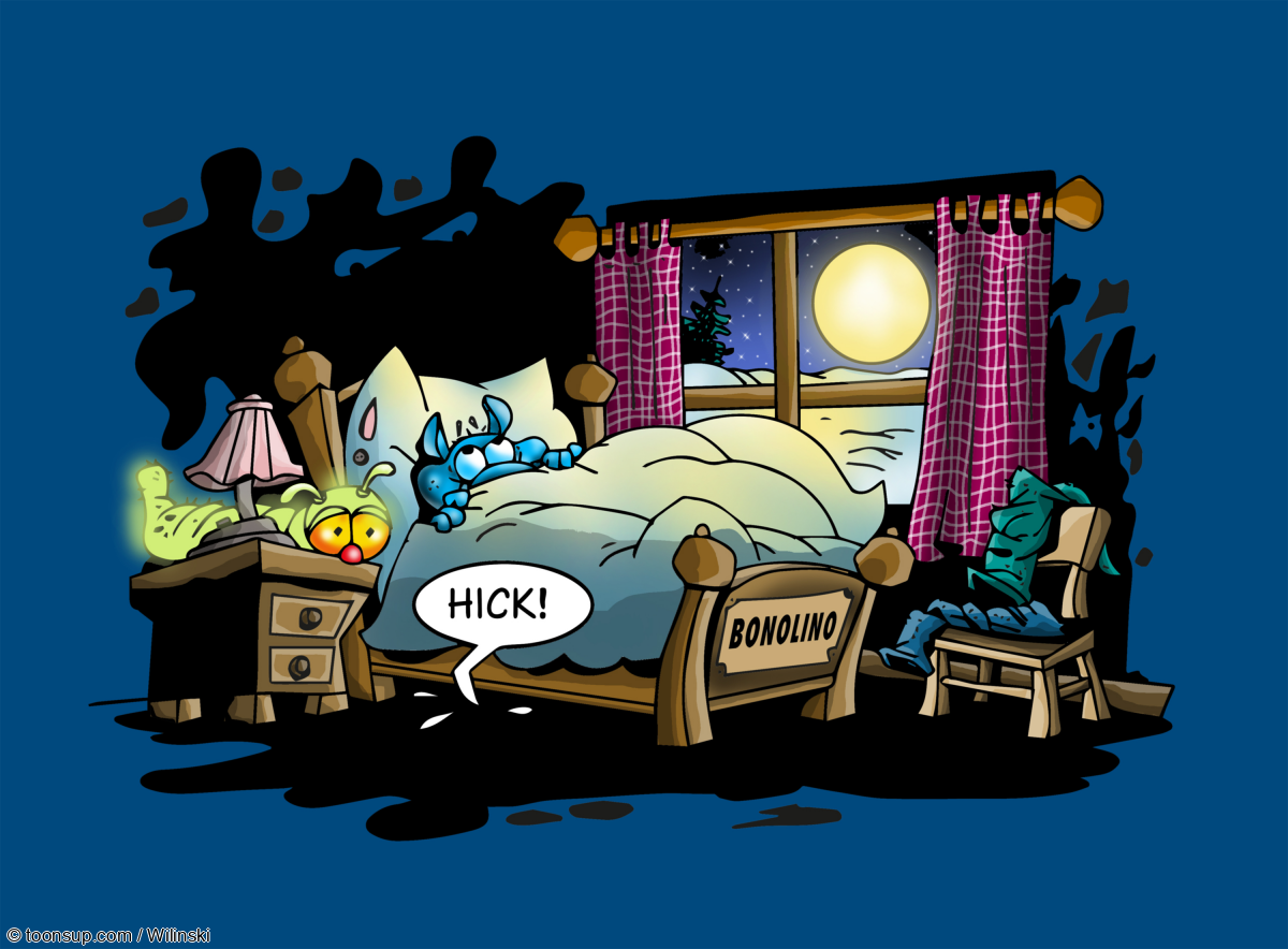 Illustration: Bonolino Monster unterm Bett 1