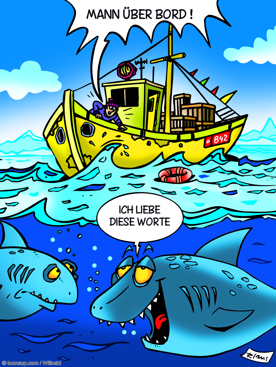 Cartoon: Haie 1