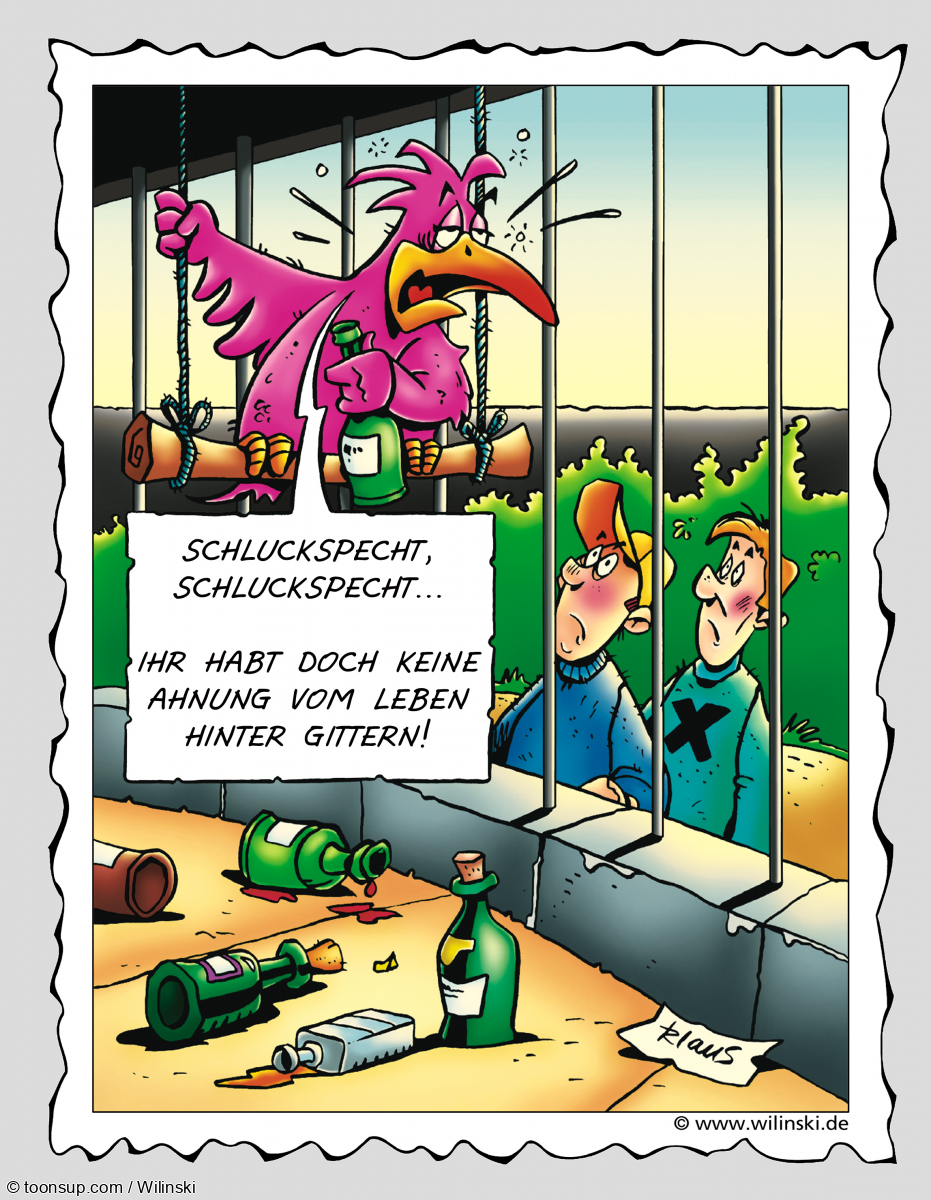 Cartoon: Schluckspecht 1