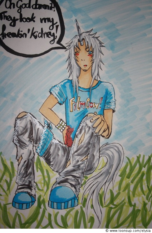 Illustration: Charlie the unicorn 1