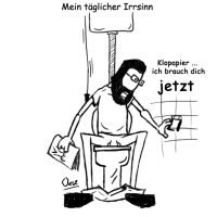 Wenn das Klopapier alle ist.