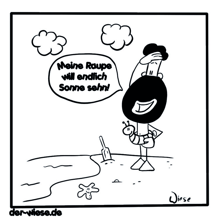 Cartoon: Meine Raupe 1